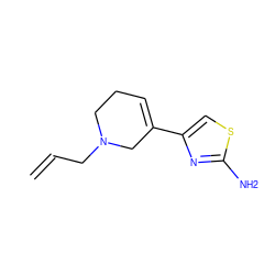 C=CCN1CCC=C(c2csc(N)n2)C1 ZINC000013208878