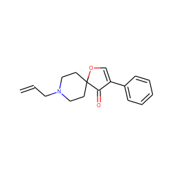 C=CCN1CCC2(CC1)OC=C(c1ccccc1)C2=O ZINC000026280288