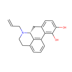 C=CCN1CCc2cccc3c2[C@H]1Cc1ccc(O)c(O)c1-3 ZINC000000366660