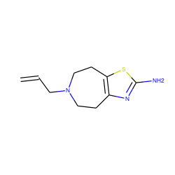 C=CCN1CCc2nc(N)sc2CC1 ZINC000000006644