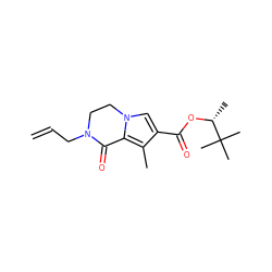 C=CCN1CCn2cc(C(=O)O[C@H](C)C(C)(C)C)c(C)c2C1=O ZINC000028570176