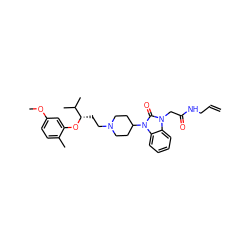 C=CCNC(=O)Cn1c(=O)n(C2CCN(CC[C@H](Oc3cc(OC)ccc3C)C(C)C)CC2)c2ccccc21 ZINC000028874965