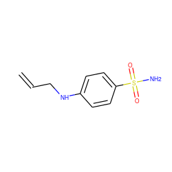 C=CCNc1ccc(S(N)(=O)=O)cc1 ZINC000050522455