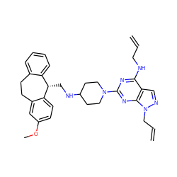 C=CCNc1nc(N2CCC(NC[C@H]3c4ccccc4CCc4cc(OC)ccc43)CC2)nc2c1cnn2CC=C ZINC000027332114