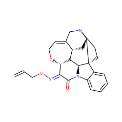 C=CCO/N=C1/C(=O)N2c3ccccc3[C@@]34CCN5CC6=CCO[C@@H]1[C@@H]([C@H]23)[C@H]6C[C@H]54 ZINC001772640746