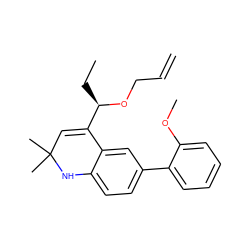 C=CCO[C@H](CC)C1=CC(C)(C)Nc2ccc(-c3ccccc3OC)cc21 ZINC000014968730