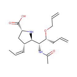 C=CCO[C@H](CC=C)[C@H](NC(C)=O)[C@@H]1N[C@@H](C(=O)O)C[C@H]1/C=C\C ZINC000029040244