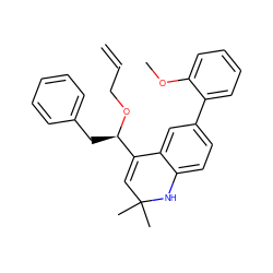 C=CCO[C@H](Cc1ccccc1)C1=CC(C)(C)Nc2ccc(-c3ccccc3OC)cc21 ZINC000014968769