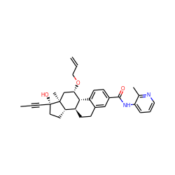 C=CCO[C@H]1C[C@@]2(C)[C@@H](CC[C@@]2(O)C#CC)[C@@H]2CCc3cc(C(=O)Nc4cccnc4C)ccc3[C@@H]12 ZINC001772579068