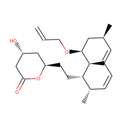 C=CCO[C@H]1C[C@@H](C)C=C2C=C[C@H](C)[C@H](CC[C@@H]3C[C@@H](O)CC(=O)O3)[C@H]21 ZINC000013823432