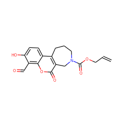 C=CCOC(=O)N1CCCc2c(c(=O)oc3c(C=O)c(O)ccc23)C1 ZINC000169348338