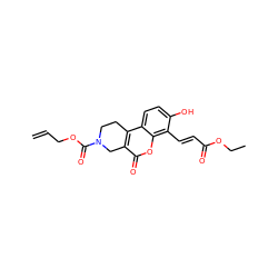 C=CCOC(=O)N1CCc2c(c(=O)oc3c(/C=C/C(=O)OCC)c(O)ccc23)C1 ZINC000169348329