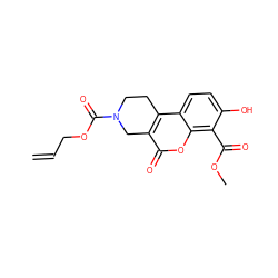 C=CCOC(=O)N1CCc2c(c(=O)oc3c(C(=O)OC)c(O)ccc23)C1 ZINC000169348332