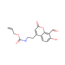 C=CCOC(=O)NCCc1cc(=O)oc2c(C=O)c(O)ccc12 ZINC000169348335