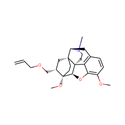 C=CCOC[C@@H]1C[C@@]23CC[C@@]1(OC)[C@@H]1Oc4c(OC)ccc5c4[C@@]12CCN(C)[C@@H]3C5 ZINC000169685040