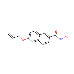 C=CCOc1ccc2cc(C(=O)NO)ccc2c1 ZINC000028109082