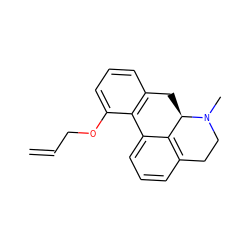 C=CCOc1cccc2c1-c1cccc3c1[C@@H](C2)N(C)CC3 ZINC000045391368