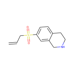 C=CCS(=O)(=O)c1ccc2c(c1)CNCC2 ZINC000013782655