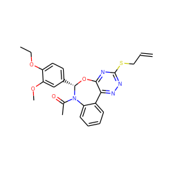 C=CCSc1nnc2c(n1)O[C@@H](c1ccc(OCC)c(OC)c1)N(C(C)=O)c1ccccc1-2 ZINC000002113921