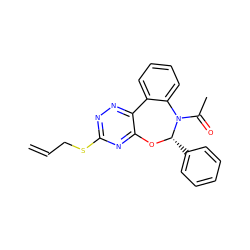 C=CCSc1nnc2c(n1)O[C@@H](c1ccccc1)N(C(C)=O)c1ccccc1-2 ZINC000002470446