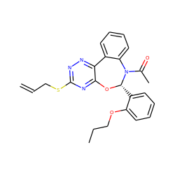 C=CCSc1nnc2c(n1)O[C@@H](c1ccccc1OCCC)N(C(C)=O)c1ccccc1-2 ZINC000002113704