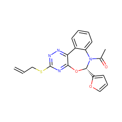 C=CCSc1nnc2c(n1)O[C@@H](c1ccco1)N(C(C)=O)c1ccccc1-2 ZINC000002113538