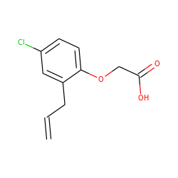 C=CCc1cc(Cl)ccc1OCC(=O)O ZINC000001693809