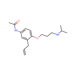 C=CCc1cc(NC(C)=O)ccc1OCCCNC(C)C ZINC000001537844