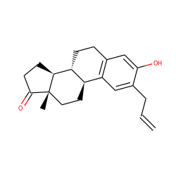 C=CCc1cc2c(cc1O)CC[C@@H]1[C@@H]2CC[C@]2(C)C(=O)CC[C@@H]12 ZINC000034052362