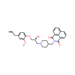 C=CCc1ccc(OC[C@@H](O)CN2CCC(CN3C(=O)c4cccc5cccc(c45)C3=O)CC2)c(OC)c1 ZINC000011847320