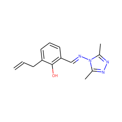 C=CCc1cccc(/C=N/n2c(C)nnc2C)c1O ZINC000000228479