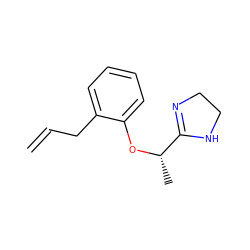 C=CCc1ccccc1O[C@@H](C)C1=NCCN1 ZINC000040957102