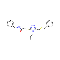 C=CCn1c(CSCc2ccccc2)nnc1SCC(=O)NCc1ccccc1 ZINC000000687790