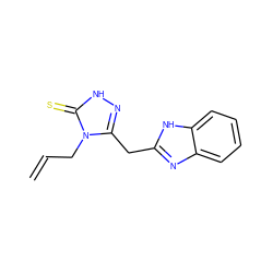 C=CCn1c(Cc2nc3ccccc3[nH]2)n[nH]c1=S ZINC000002480330