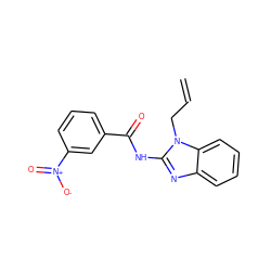 C=CCn1c(NC(=O)c2cccc([N+](=O)[O-])c2)nc2ccccc21 ZINC000036184958