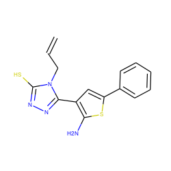 C=CCn1c(S)nnc1-c1cc(-c2ccccc2)sc1N ZINC000013658526