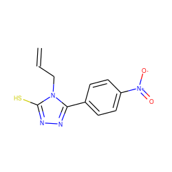 C=CCn1c(S)nnc1-c1ccc([N+](=O)[O-])cc1 ZINC000001199056