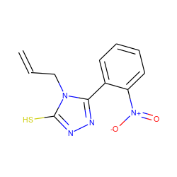 C=CCn1c(S)nnc1-c1ccccc1[N+](=O)[O-] ZINC000005817022