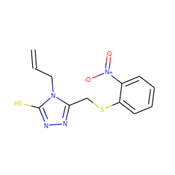 C=CCn1c(S)nnc1CSc1ccccc1[N+](=O)[O-] ZINC000015923400