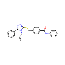 C=CCn1c(SCc2ccc(C(=O)Nc3ccccc3)cc2)nnc1-c1ccccc1 ZINC000001079741