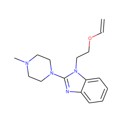 C=COCCn1c(N2CCN(C)CC2)nc2ccccc21 ZINC000038142546