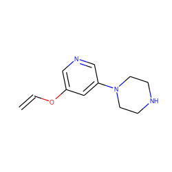 C=COc1cncc(N2CCNCC2)c1 ZINC000013703886