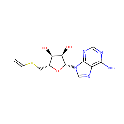 C=CSC[C@H]1O[C@@H](n2cnc3c(N)ncnc32)[C@H](O)[C@@H]1O ZINC000013489708