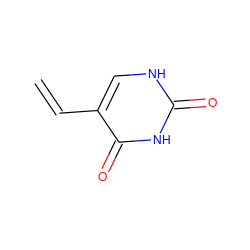 C=Cc1c[nH]c(=O)[nH]c1=O ZINC000000016359