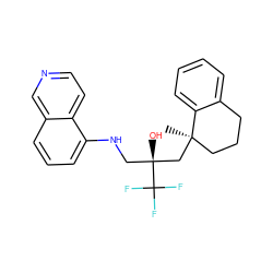 C[C@@]1(C[C@@](O)(CNc2cccc3cnccc23)C(F)(F)F)CCCc2ccccc21 ZINC000028826245