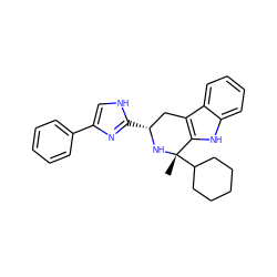 C[C@@]1(C2CCCCC2)N[C@H](c2nc(-c3ccccc3)c[nH]2)Cc2c1[nH]c1ccccc21 ZINC000026823803