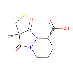 C[C@@]1(CS)C(=O)N2CCC[C@@H](C(=O)O)N2C1=O ZINC000026850590