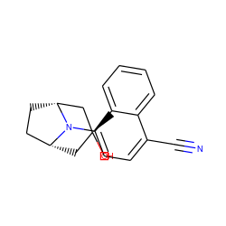 C[C@@]1(O)C[C@@H]2CC[C@H](C1)N2c1ccc(C#N)c2ccccc12 ZINC000103233206