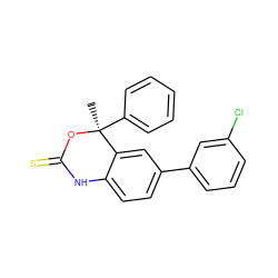 C[C@@]1(c2ccccc2)OC(=S)Nc2ccc(-c3cccc(Cl)c3)cc21 ZINC000013488872