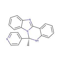 C[C@@]1(c2ccncc2)Nc2ccccc2-c2nc3ccccc3n21 ZINC000013127278